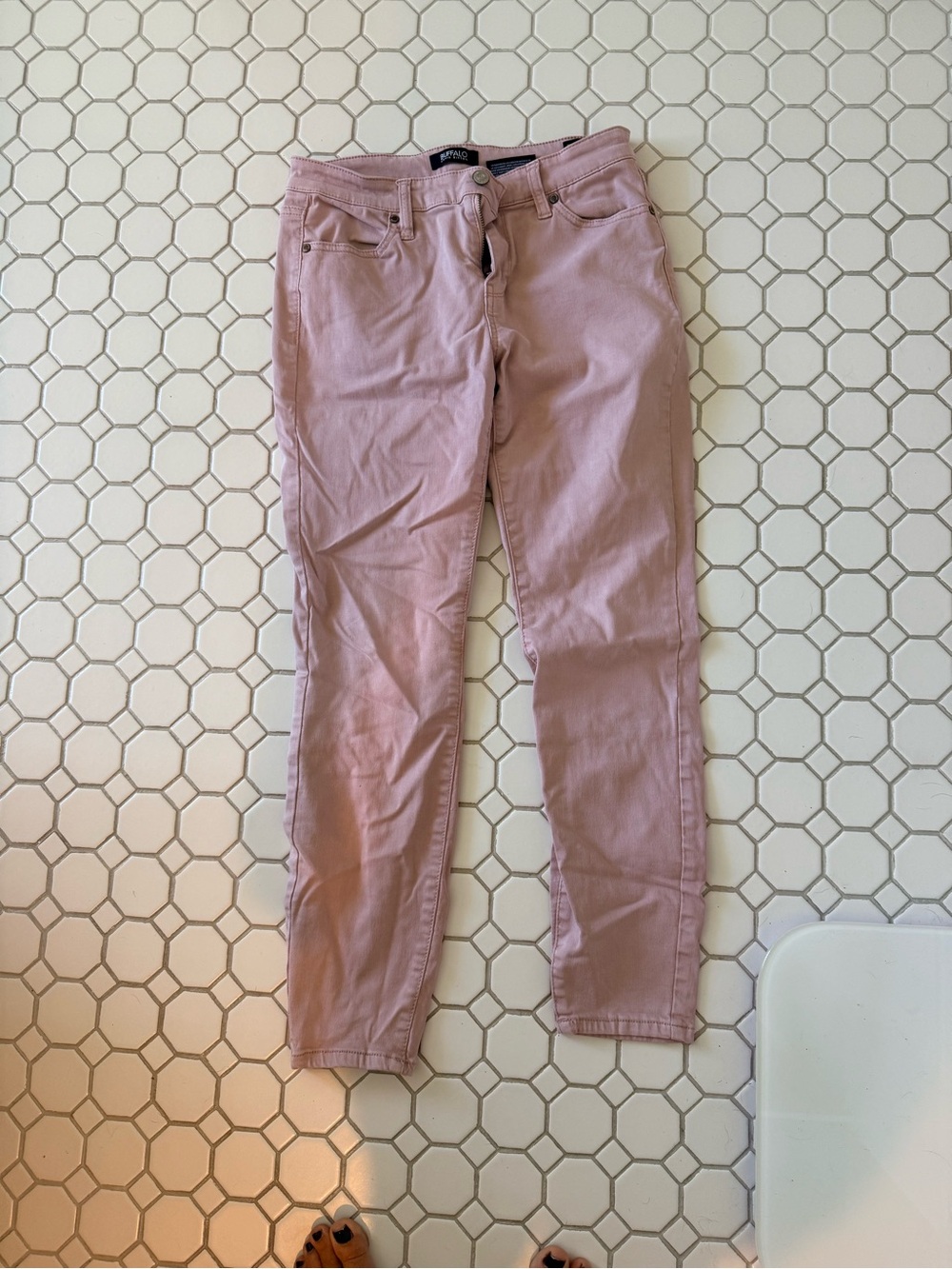 Buffalo David Bitton Women's Dusty Pink Skinny Jeans